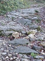 Pavage de granit, de Maurienne et de calcaire.