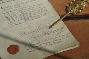 la signature de Simon Bolivar