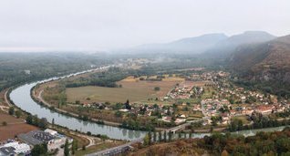 Mont Cordon : Confluence Guiers / Rhône