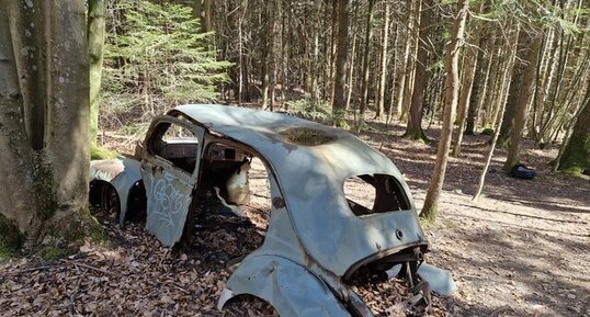 4CV Renault, Grand Ratz, La Buisse, Isère.