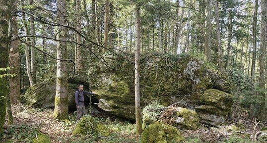 "Le Bloc des Blocs.", hameau du Grand-Ratz, La Buisse, Isère.