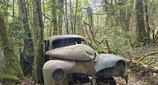 203 Peugeot fourgonnette, Le Cossert de Gilles, La Buisse, Isère.