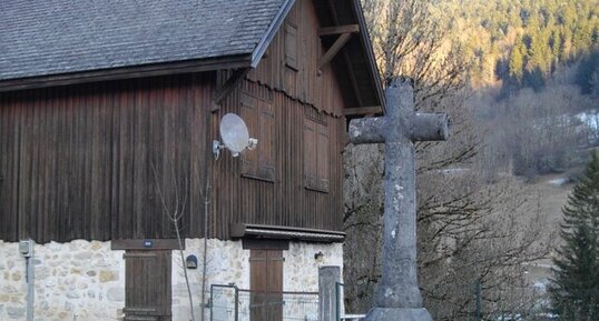 Croix de la Gérentière, Saint-Hugues-en-Chartreuse, Isère.